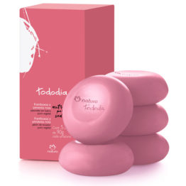 Sabonete Puro Veg. Framboesa e Pimenta Rosa - 5un de 90g