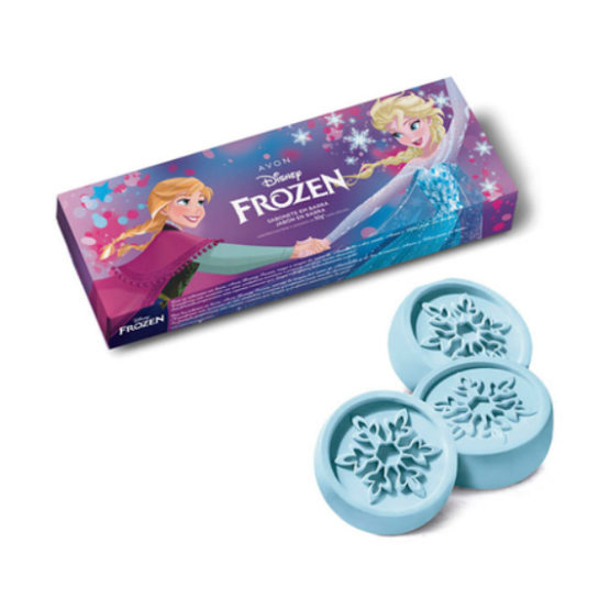 Kit 3 Sabonetes em barra Frozen Magic 50g cada