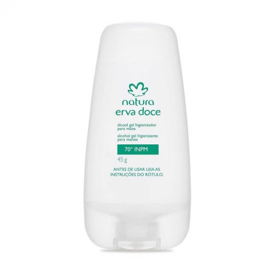 Álcool Gel Antisséptico para as Mãos Erva Doce 70 INPM - 45g